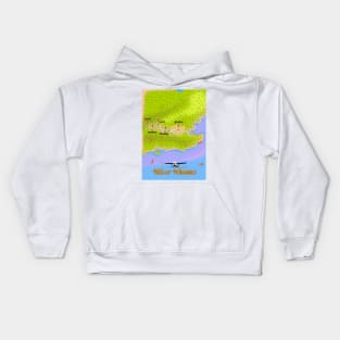 River Thames River map Kids Hoodie